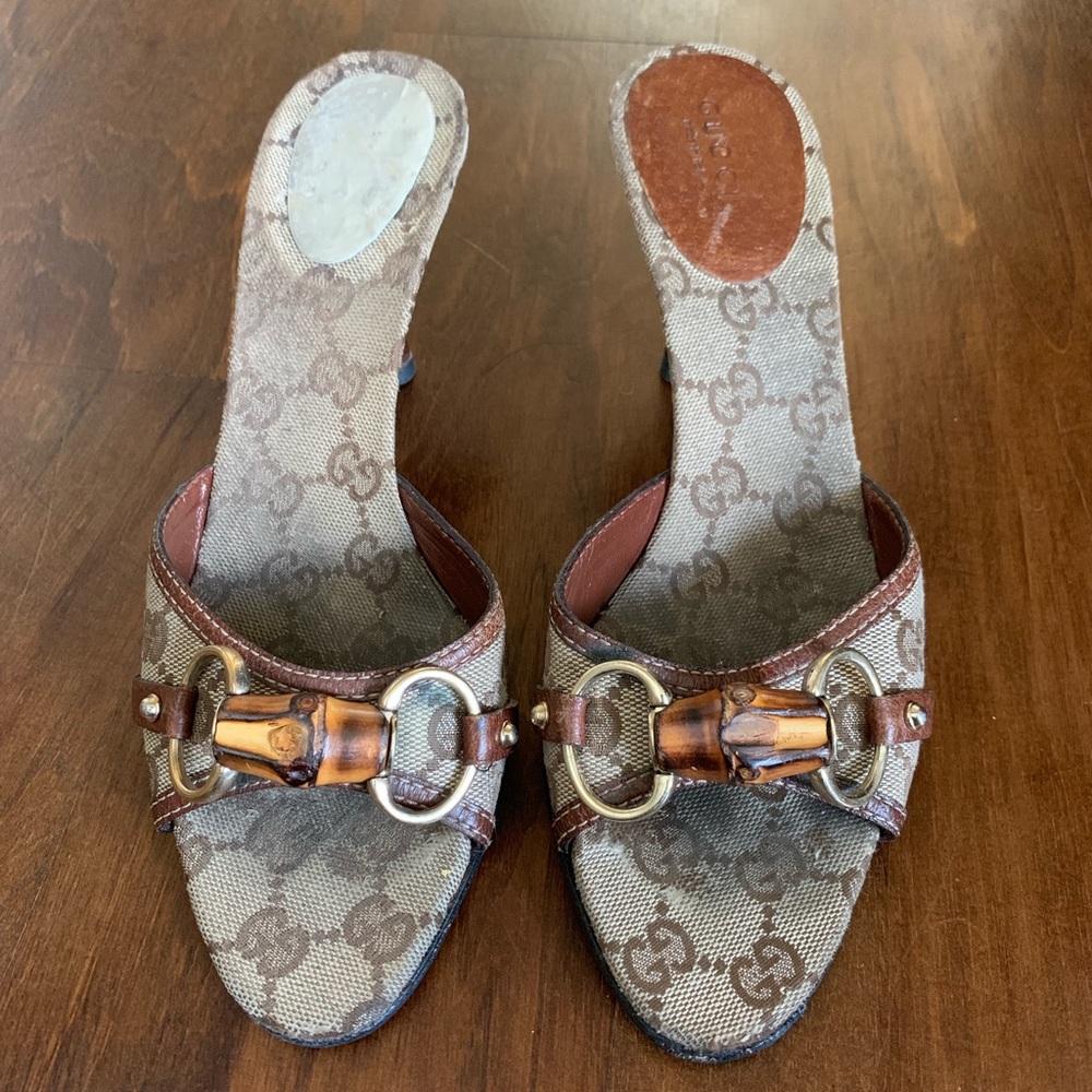Authentic Gucci Bamboo Slides Size 6